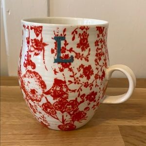 L monogram Anthropologie Mug